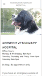 Mobile Screenshot of norwichveterinaryhospital.com